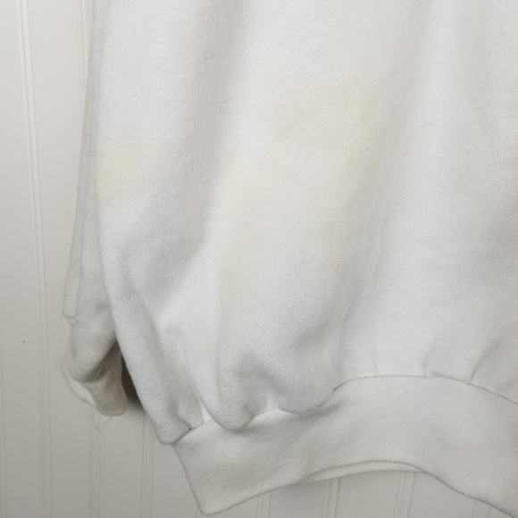 Vintage USA Sweatshirt Golden Gate Bridge Puffy Graphic 1/4 Zip Pull Over Collar - Picture 9 of 12